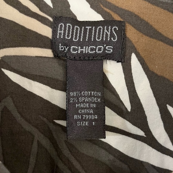 Chico’s printed button down shirt/jacket - Picture 4 of 6